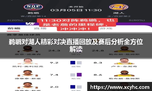 鹈鹕对湖人精彩对决直播回放及赛后分析全方位解读
